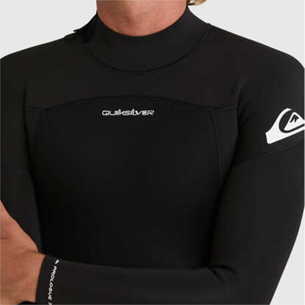 2025 Quiksilver Mens Prologue 4/3mm Back Zip Wetsuit EQYW103221 - Black